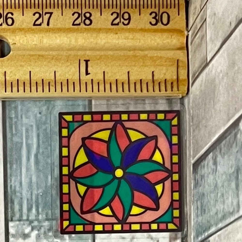 🌀10/$10🌀 Holographic Mosaic Window Reusable Sticker Decal